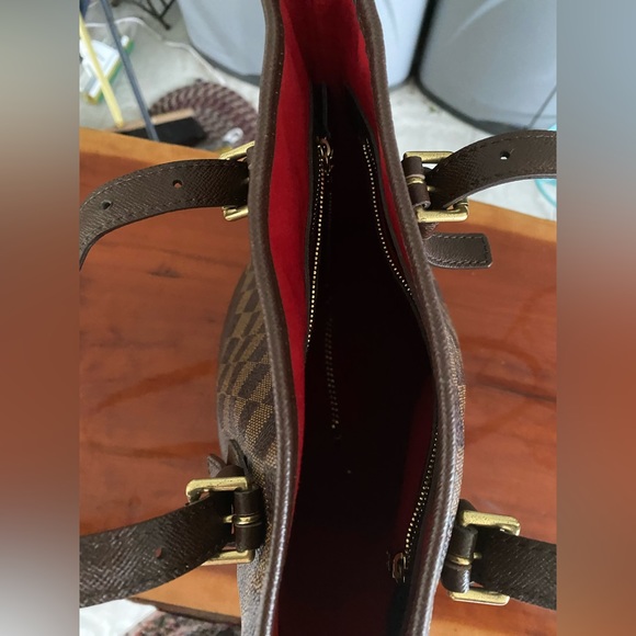 Authentic Louis Vuitton Damier Ebene Bucket Bag With COA - Picture 12 of 16